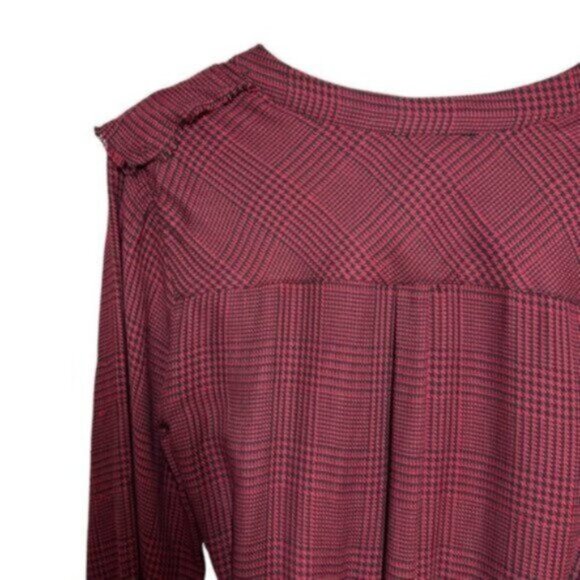 NWT Paige | Rumba Red & Black Plaid Isabelle Mini Dress Size XS - Picture 9 of 15